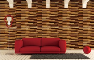 solid wood wall